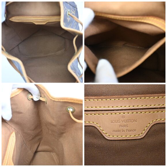 LOUIS VUITTON Montsouris GM Backpack Bag Monogram Leather Brown M51135 77FB766 main image 11